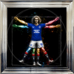Glasgow Rangers Vitruvian Man - Framed Football Wall Art