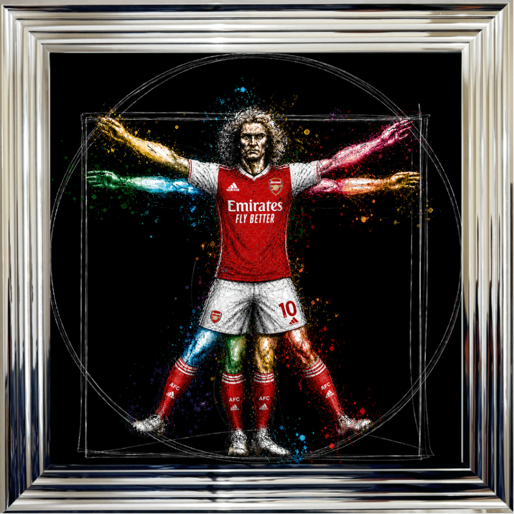 Arsenal Vitruvian Man - Framed Football Wall Art