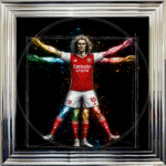Arsenal Vitruvian Man - Framed Football Wall Art