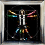 Newcastle United Vitruvian Man - Framed Football Wall Art