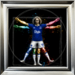 Everton Vitruvian Man - Framed Football Wall Art