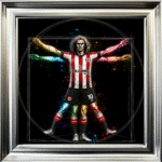 Brentford Vitruvian Man - Framed Football Wall Art