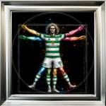 Celtic Vitruvian Man - Framed Football Wall Art
