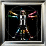 Newcastle United Vitruvian Man - Framed Football Wall Art
