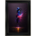 Spectrum Ember Lady - Abstract Framed Wall Art