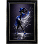 Tide Sapphire Lady - Abstract Framed Wall Art