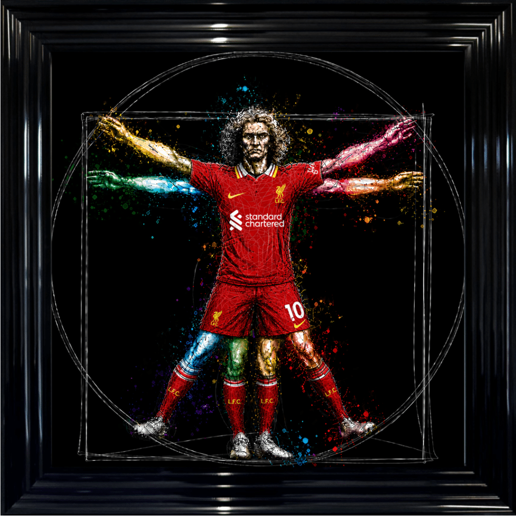 Liverpool Vitruvian Man - Framed Football Wall Art