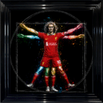 Liverpool Vitruvian Man - Framed Football Wall Art