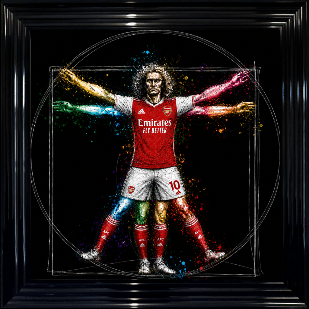 Arsenal Vitruvian Man - Framed Football Wall Art