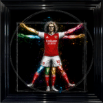 Arsenal Vitruvian Man - Framed Football Wall Art