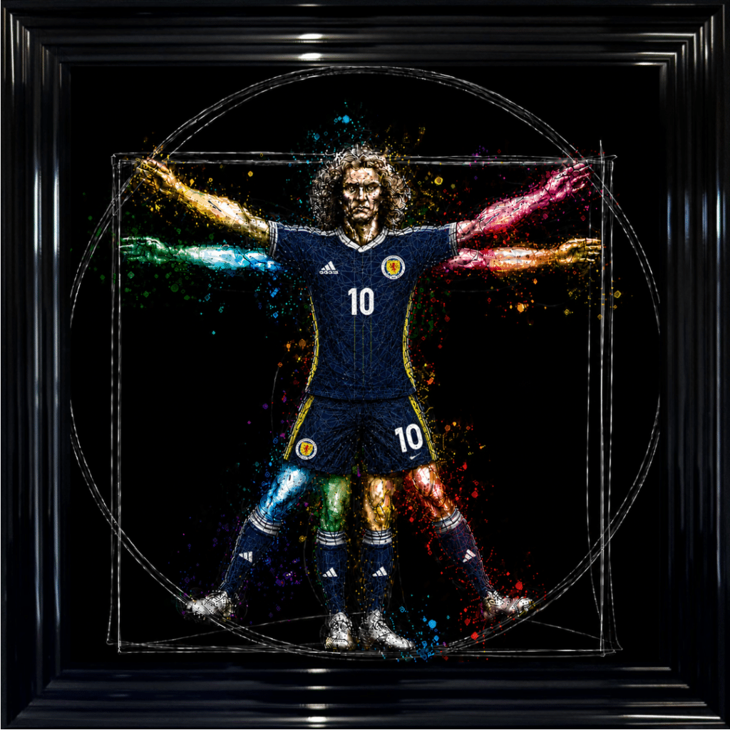 Scotland Vitruvian Man - Framed Football Wall Art