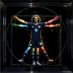 Scotland Vitruvian Man - Framed Football Wall Art