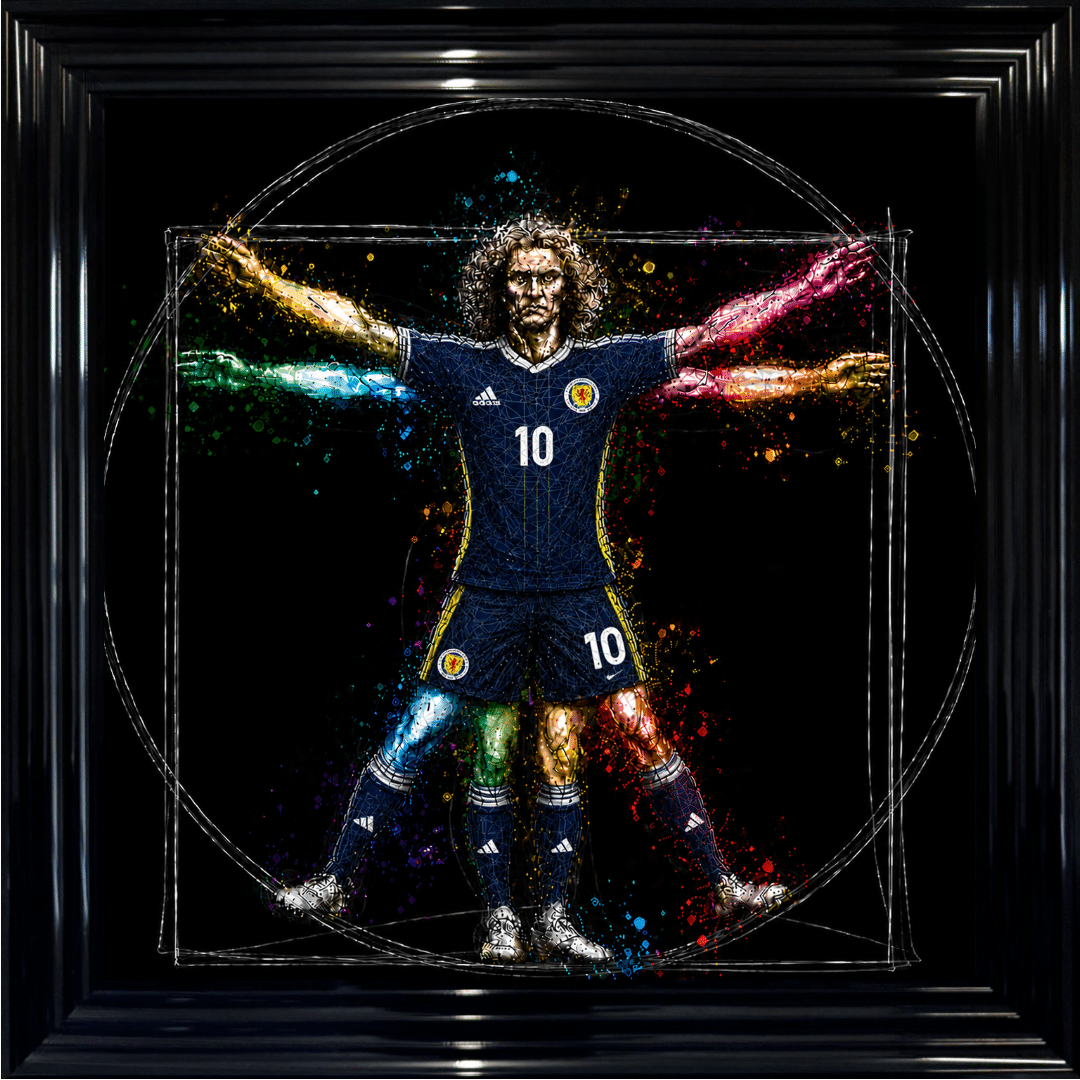 Untitled (82) Scotland Vitruvian Man - Framed Football Wall Art