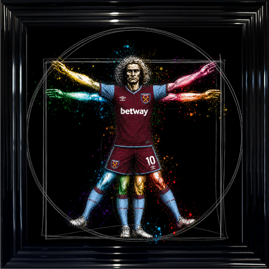 Untitled West Ham Vitruvian Man - Framed Football Wall Art