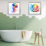 Colourful Octopus - Framed Bathroom Wall Art - Image 3