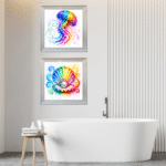 Framed Bathroom Wall Art