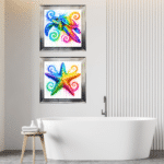 Framed Bathroom Wall Art