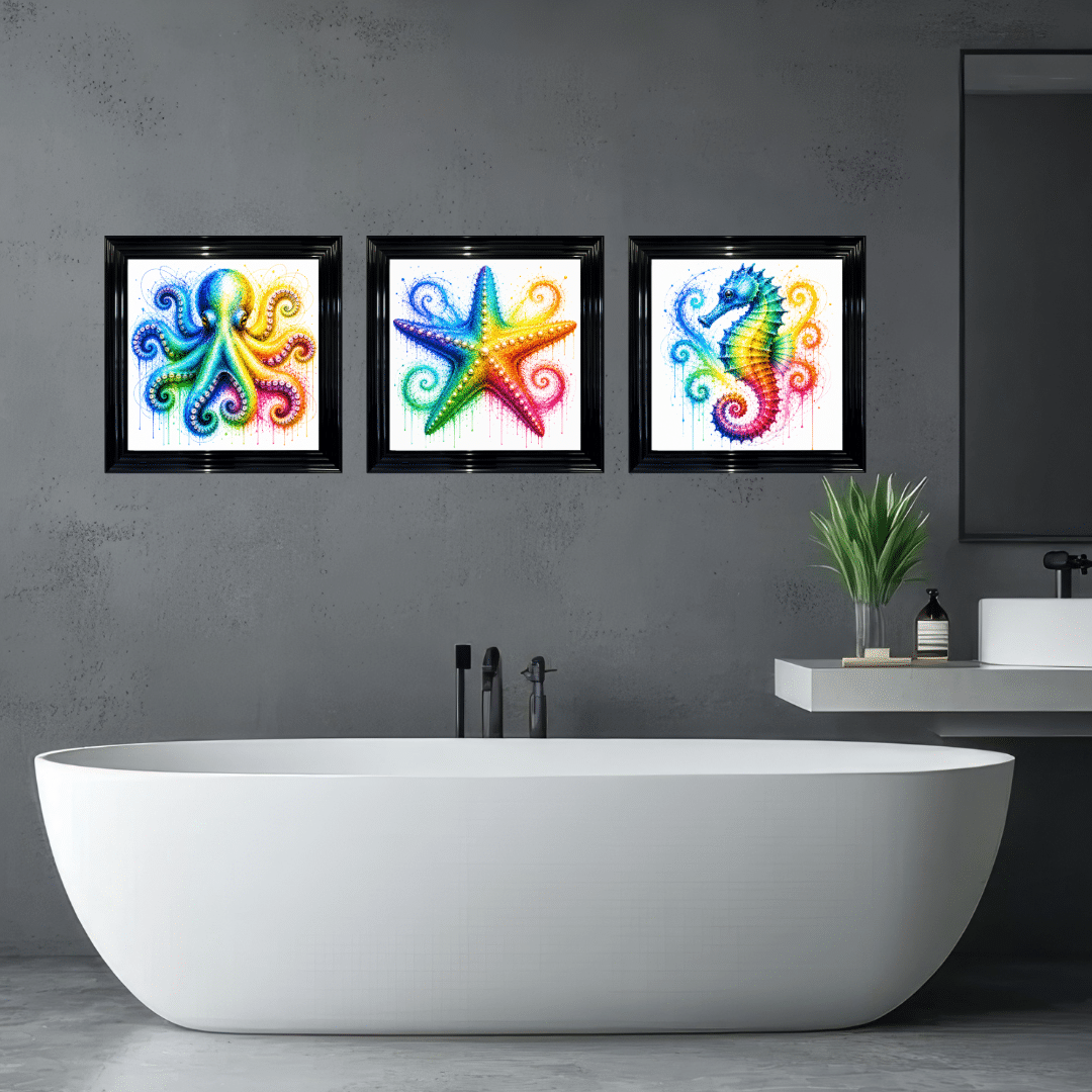 Framed Bathroom Wall Art