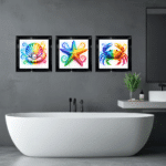 Framed Bathroom Wall Art
