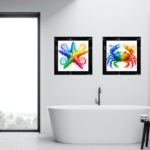 Colourful Octopus - Framed Bathroom Wall Art - Image 4