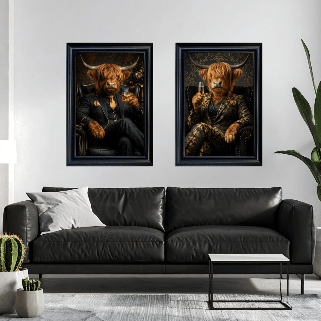 Highland Cows Wall Art