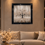 Pink Abstract Cherry Tree - Framed Wall Art for all Living Rooms - Image 3