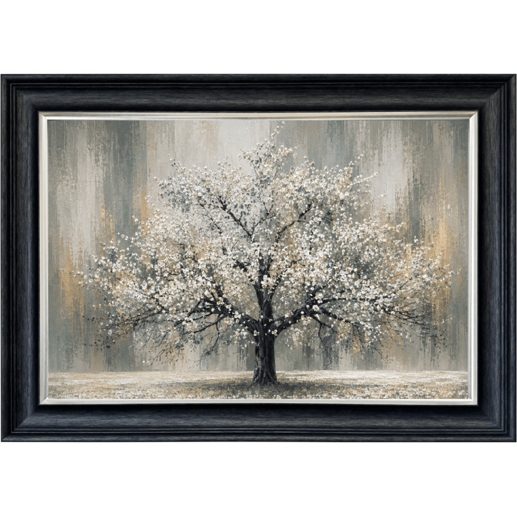 Sage Abstract Cherry Tree - Framed Wall Art