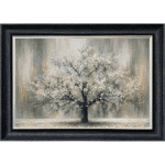 Sage Abstract Cherry Tree - Framed Wall Art