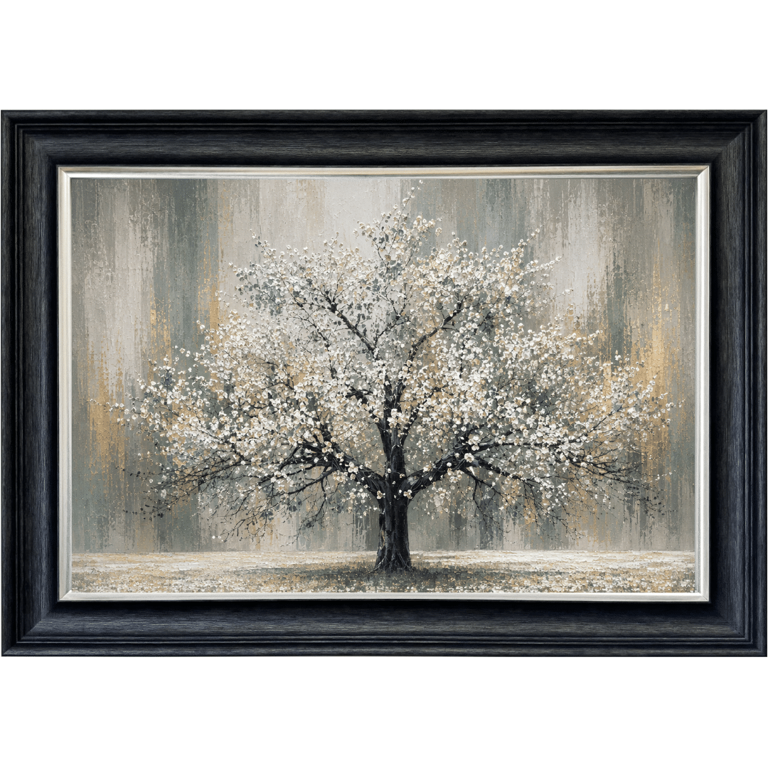 Untitled - August 25, 2026 at 11.42.12 (12) Sage Abstract Cherry Tree - Framed Wall Art