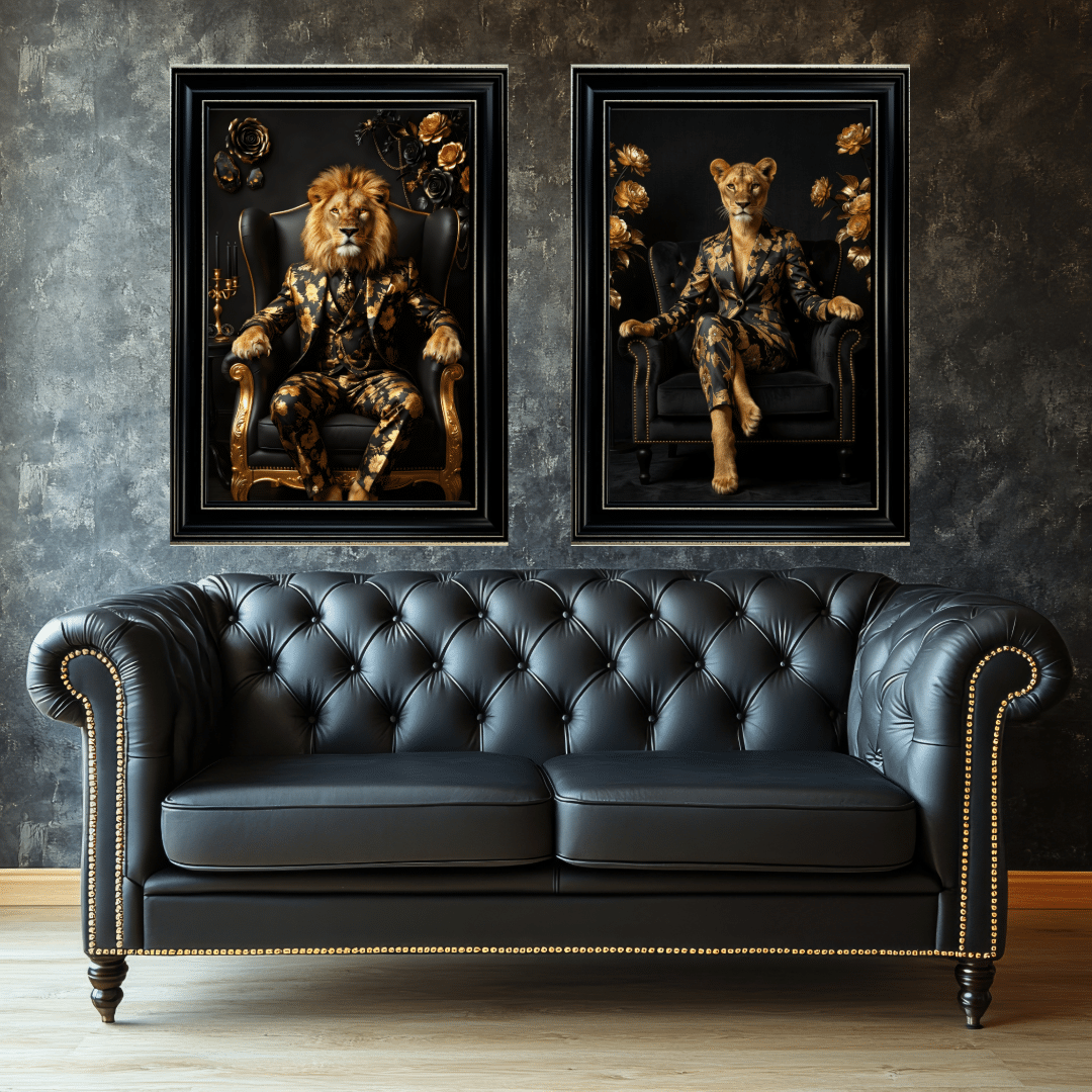 Animals in Suits Wall Art