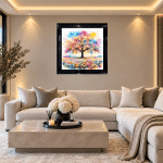 Colour Pop Cherry Tree - Framed Wall Art for all Living Rooms - Image 5