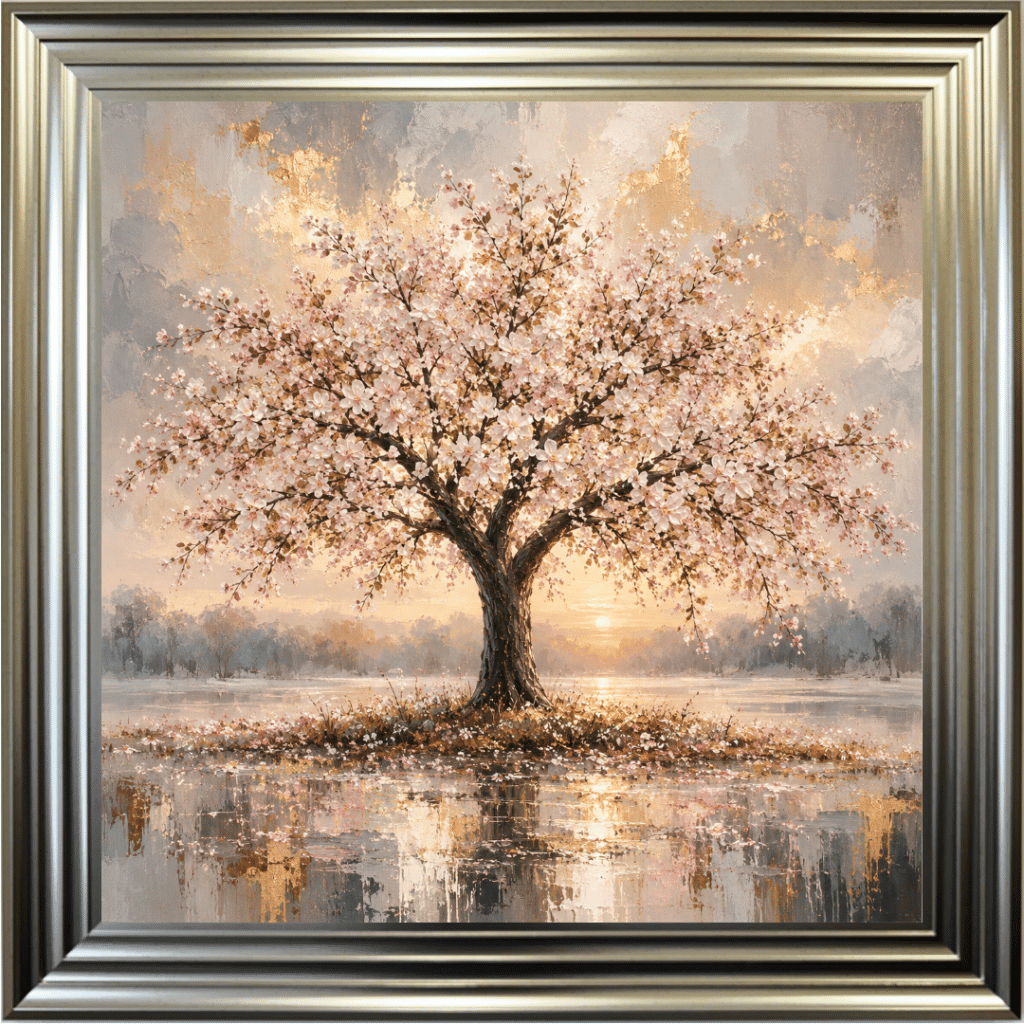 The Tree Beneath Your Light - Cherry Tree Framed Wall Art
