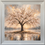 The Tree Beneath Your Light - Cherry Tree Framed Wall Art