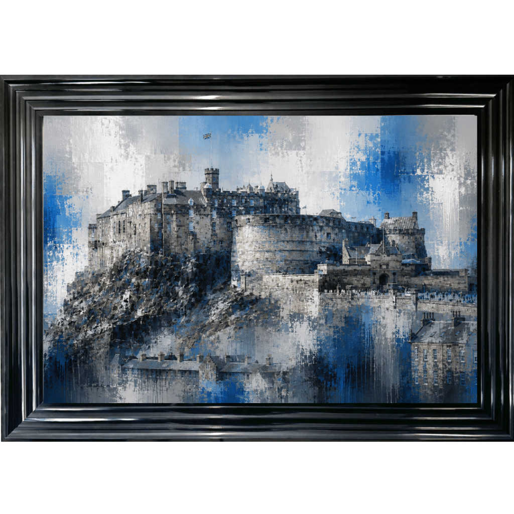 Edinburgh Castle - Abstract Framed Wall Art
