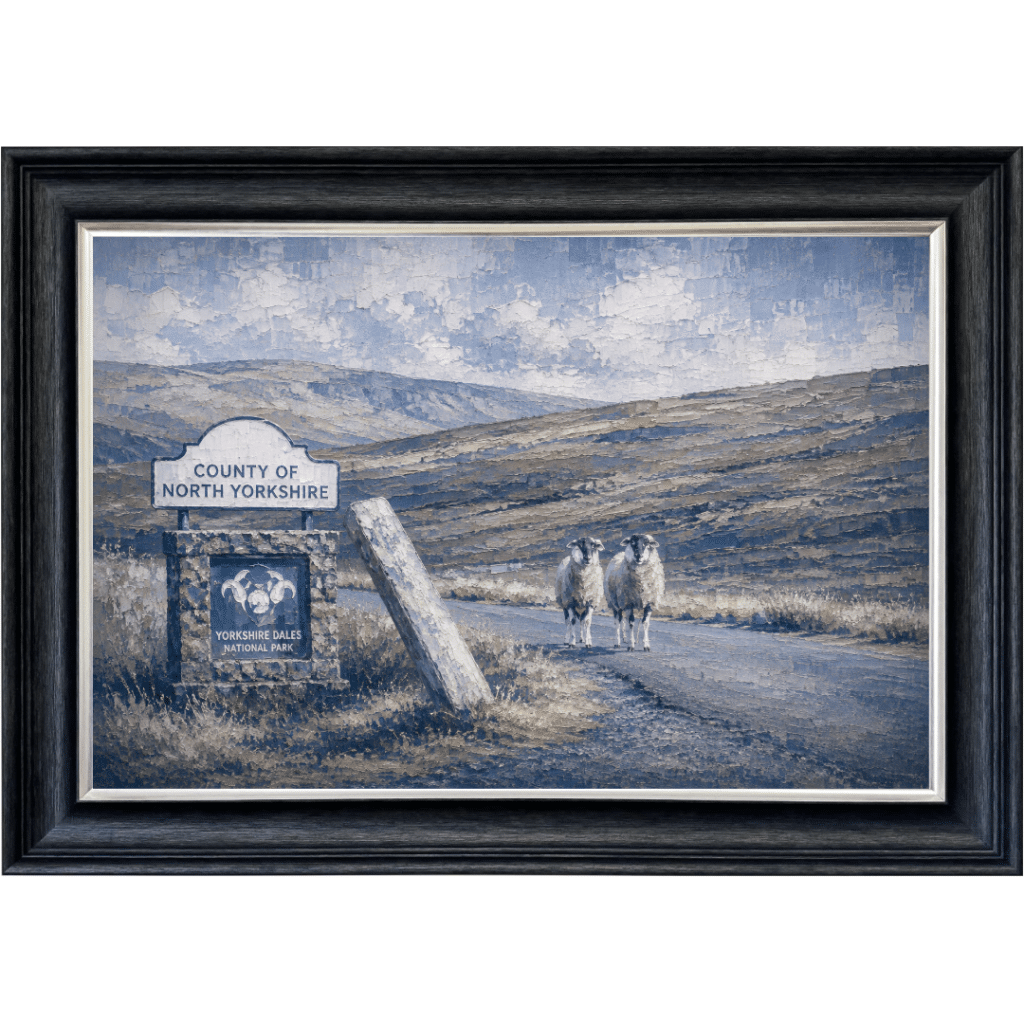 North Yorkshire Moors - Abstract Framed Wall Art