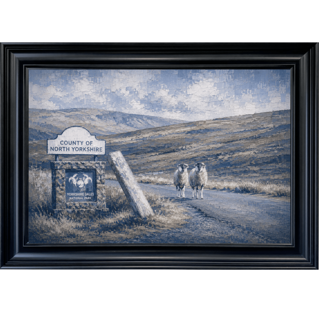 North Yorkshire Moors - Abstract Framed Wall Art